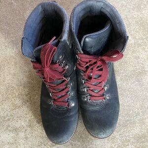 Kodiak Black Hiking Boots with Red Laces Waterproof